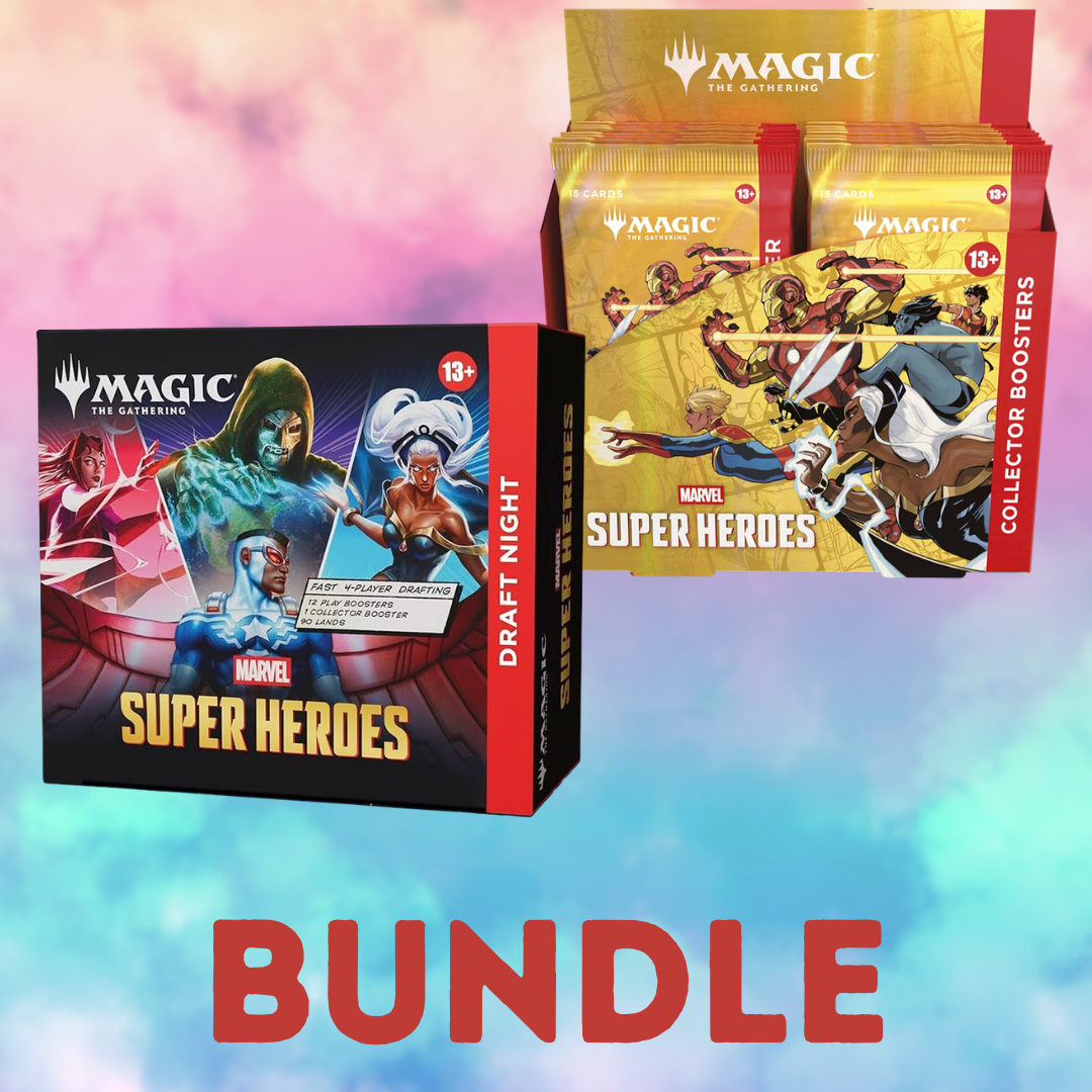 mtg theros collector booster box Magic the Gathering: Super Heroes! Bundle – Cat's Collectibles TCG