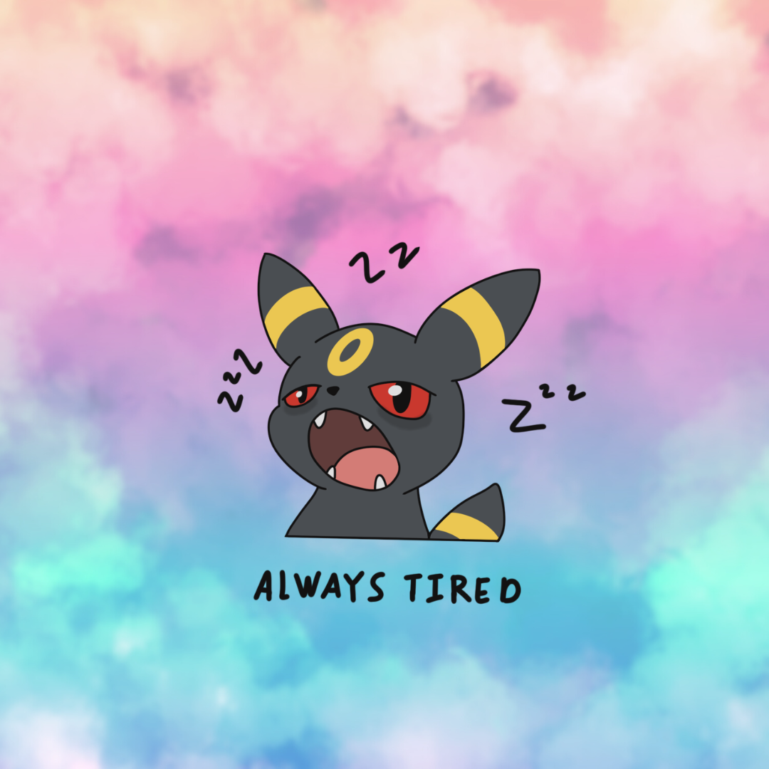 Tired Umbreon Sticker