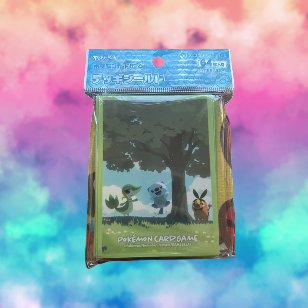 Pokemon Center Card Sleeves - Snivy Tepig Oshawott - 64 Count