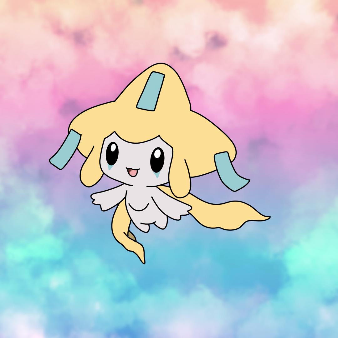 Flying Jirachi Sticker