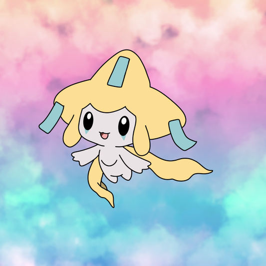 Flying Jirachi Sticker