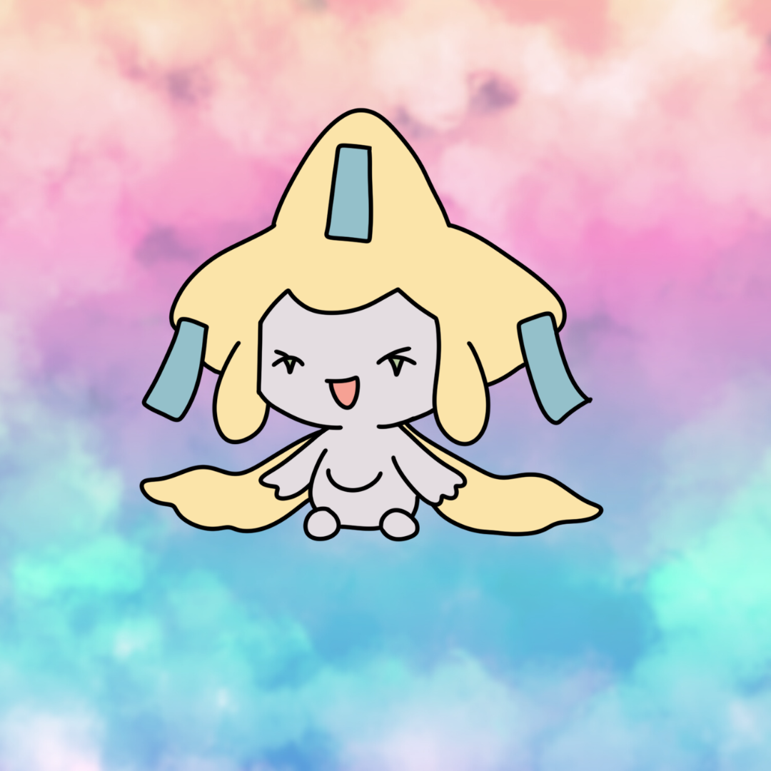 Laughing Jirachi Sticker