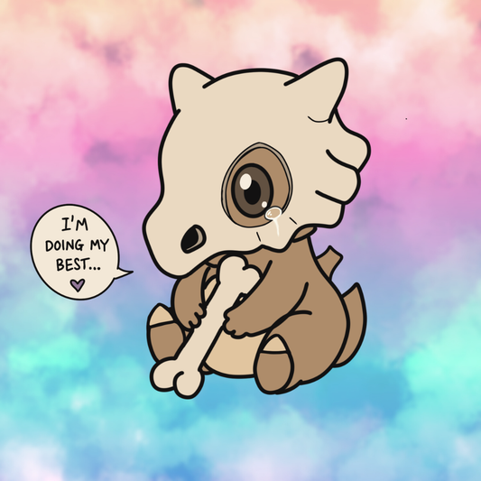 Sad Cubone Sticker