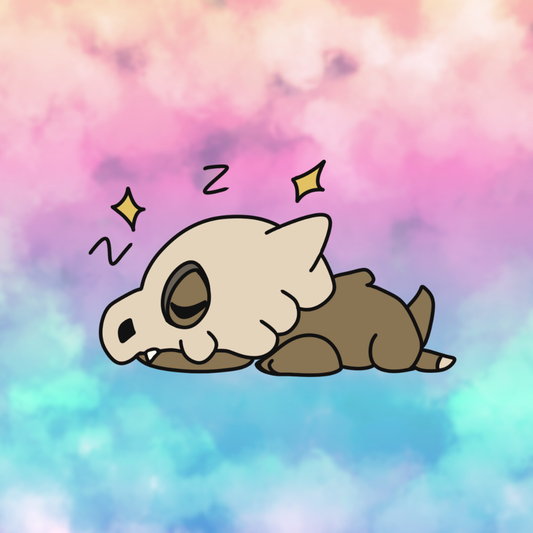 Sleeping Cubone Sticker