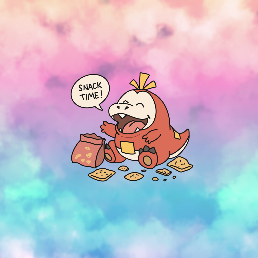 Snacking Fuecoco Sticker