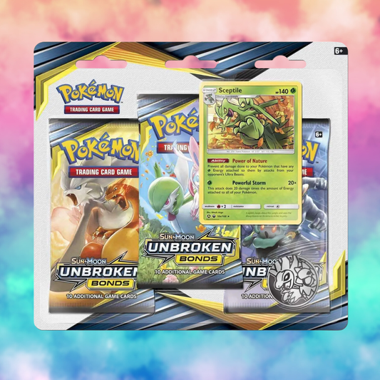 Pokémon Sun & Moon: Unbroken Bonds 3-Pack Blister - Sceptile