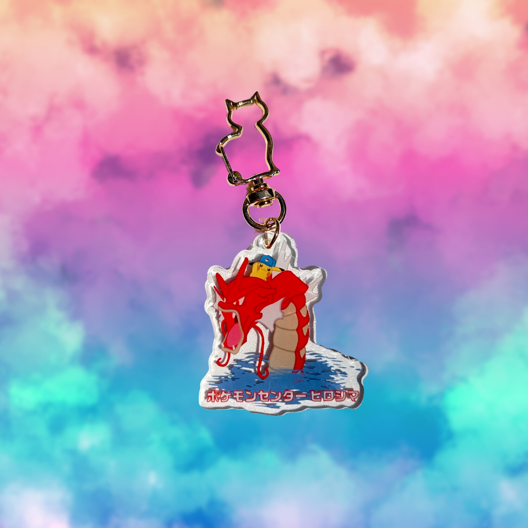 Pokemon Legendary Keychain Pikachu and Gyarados