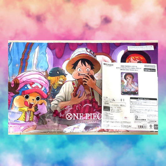 One Piece Whole Cake Island playmat & Promo Nami (Japanese)