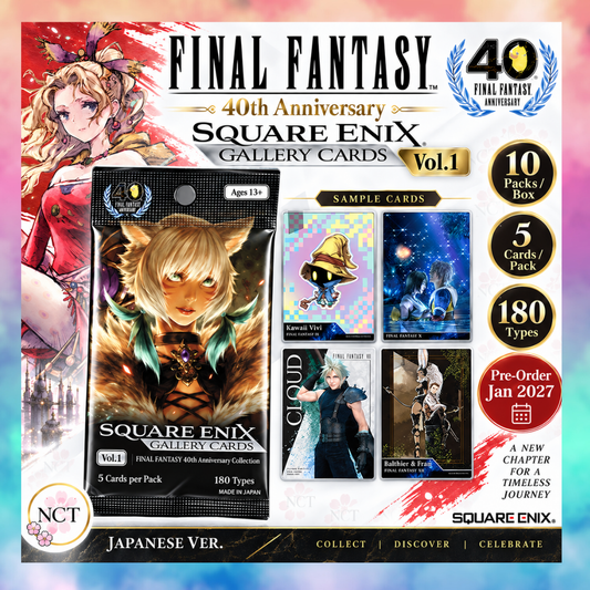 SQUARE ENIX GALLERY CARDS Vol.1 FINAL FANTASY 40th Anniversary Collection BOX