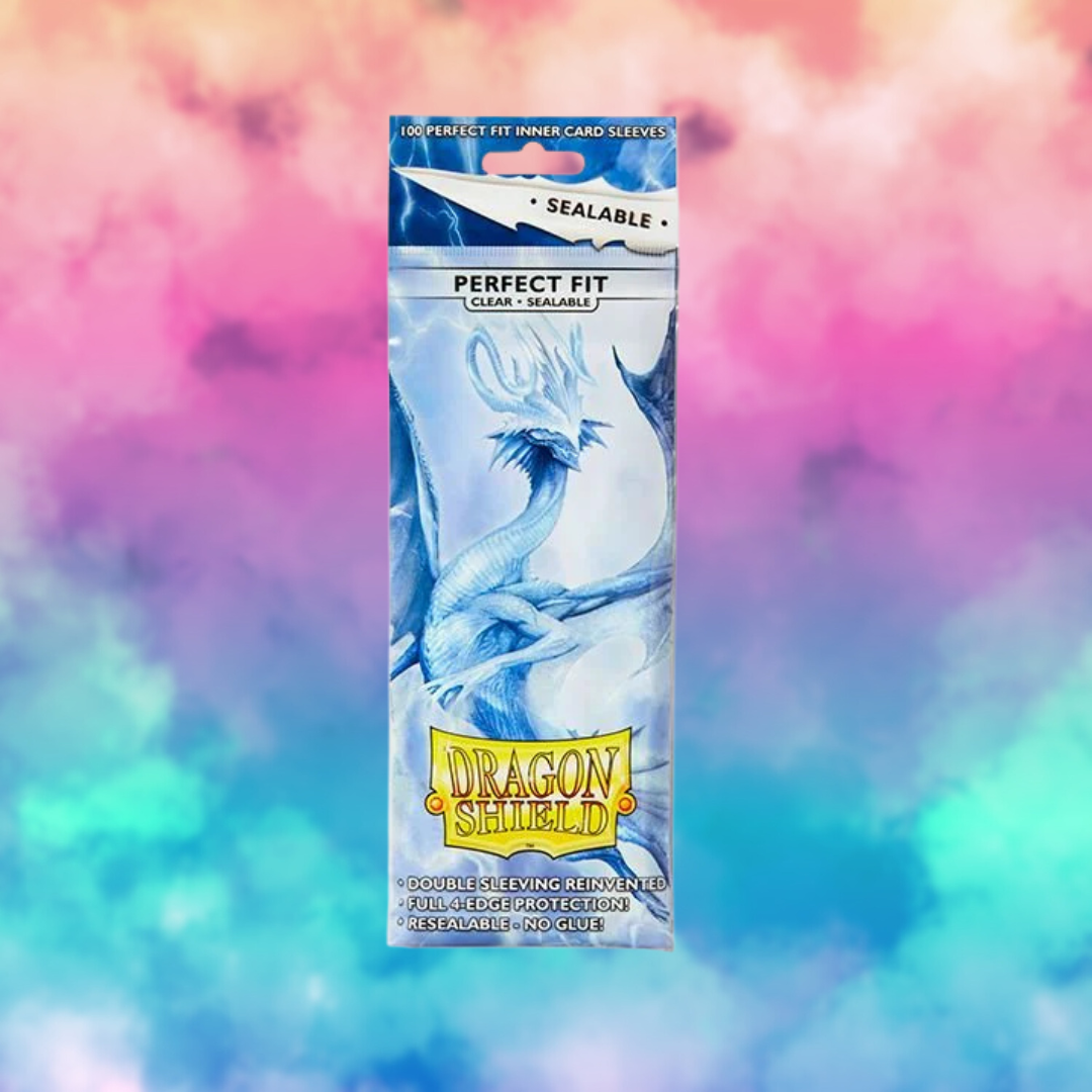 Dragon Shield Standard Size Sealable Perfect Fit Inner Card Sleeves 100 Count Clear